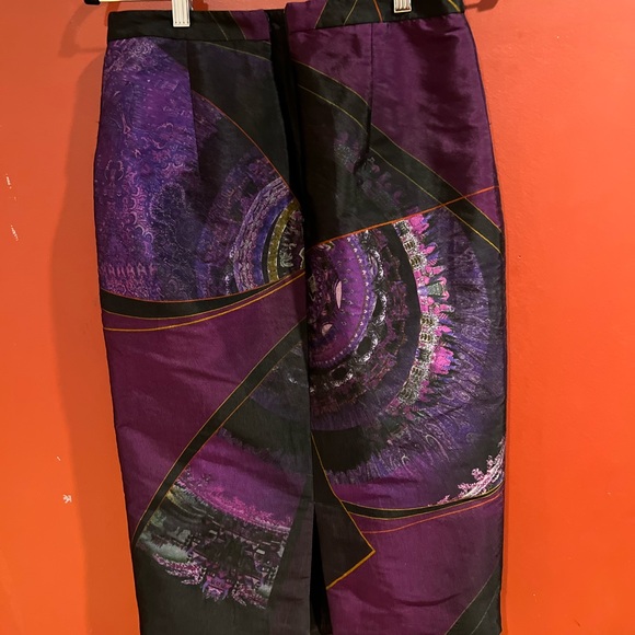 Etro Paisley Print Pencil Skirt Sz 42 - Picture 3 of 5